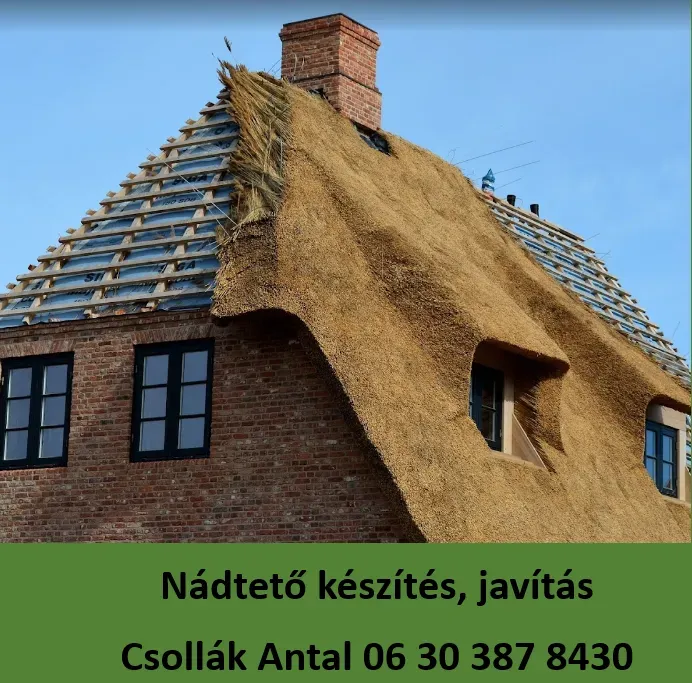 Csollák Antal nádtetőfedő