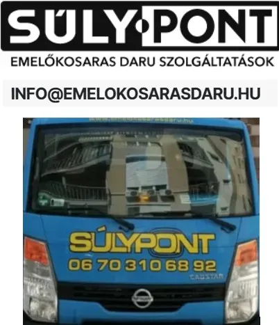 Emelőkosaras autó bérlés Budapest - SP Kosaras Kft