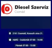 Diesel Szervíz Csomád